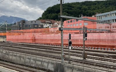 Schutzwand Bahnhof Spiez, 2025